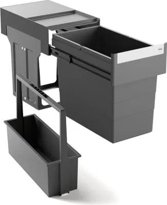 Immagine prodotto di Cestino Hailo 3666911 con cestino 395055 Carry 2 grigio scuro