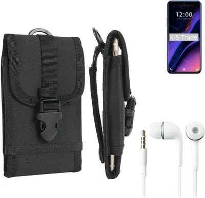 Produktbild von K-S-Trade Holster Schutz Hülle kompatibel mit Doogee X95 Gürteltasche Handy Hülle Tasche outdoor Seitentasche schwarz 1x + Kopfhörer