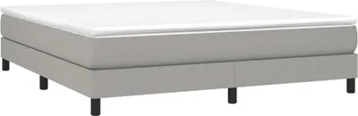 Produktbild von Boxspringbettgestell Hellgrau 160x200 cm Stoff
