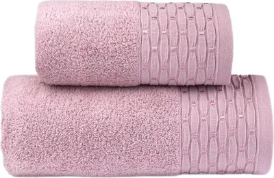 Zdjęcie produktu dla Ręcznik, 100% bawełna, elegancki, wysokiej jakości, New Chic 70x130 różowy