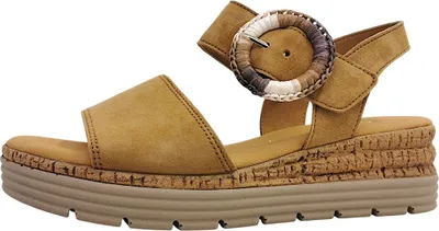 Image de Gabor Comfort : Sandales pour femmes, couleur marron, style décontracté