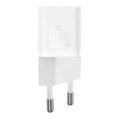 Image de Chargeur secteur Baseus GaN5 Mini Fast Charger, USB-C, 30 W, blanc