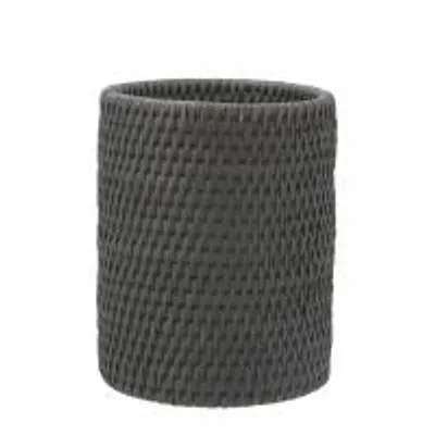 Immagine prodotto di H&H Portautensili In Rattan Nero Cm 12Xh15