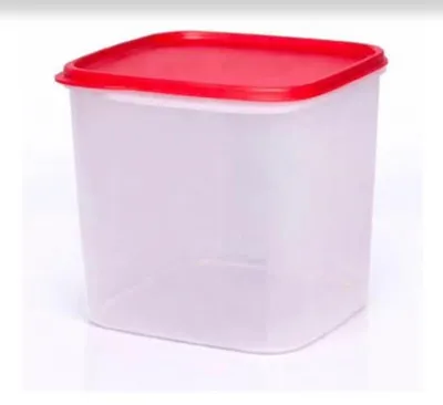 Zdjęcie produktu dla TUPPERWARE Eidgenosse 3,9 l biało-czerwony kwadratowy pojemnik modułowy