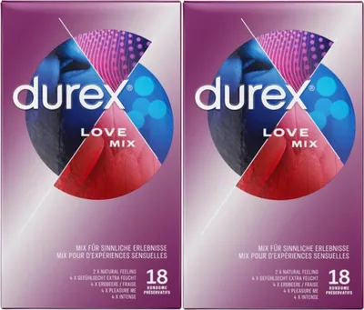 Produktbild von Durex Love Mix Kondome 2 x 18 Stück
