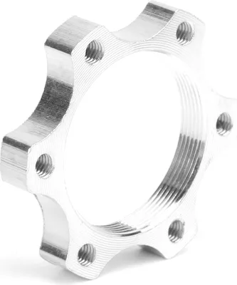 Immagine prodotto di Adattatore, flangia disco freno, 6 fori, sede filettata, 44 mm, convertitore, adattatore freno bicicletta, Discbike