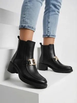 Obrázok produktu pre Royalfashion Dámske kotníkové čižmy na nízkom podpätku Ewios, veľkosť 39