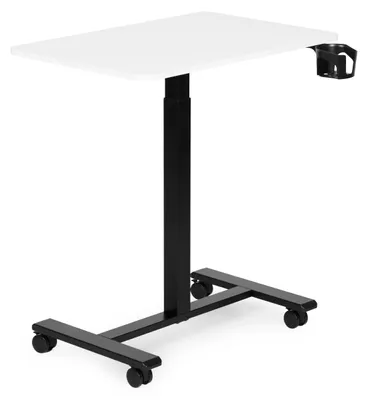 Obrázok produktu pre Mobilný písací stôl, nastaviteľný, 70x48 cm, stolík pod notebook, nastaviteľná výška 71,5-112 cm, ModernHome