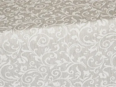 Obrázek produktu pro SCANquilt ubrus NATUR ornament šedobéžová 80% polyester 20% bavlna 155 x 200 cm ovál