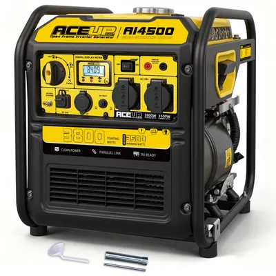 Productafbeelding van Inverter Stroomgenerator 3800W, Noodstroomaggregaat met USB en Stopcontacten