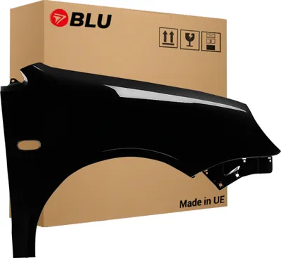 Immagine prodotto di BLU Parafango compatibile con VW Volkswagen Polo 9N IV 4 L041 LO41 Destra Schwarz Schwarz | 2001-2005 | Anteriore | Verniciato | Pronto per il montaggio | Acciaio