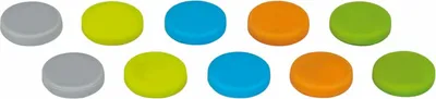 Produktbild von Magnet Neodym-Silikon 4x18mm 800 g farbig sortiert VE=10x10 Stück