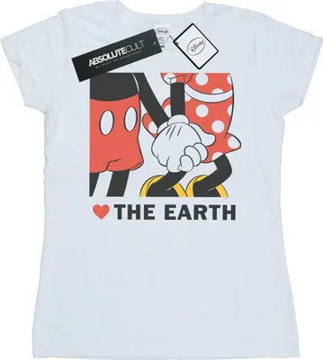 Produktbild von Disney - "Heart The Earth" T-Shirt für Damen BI32176 (M) (Weiß)