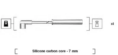 Produktbild von MAGNETI MARELLI 941385040937 Zündkabelsatz Zündleitungssatz für KIA RIO Stufenheck (DC)