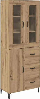 Obrázok produktu pre Highboard Remeselný dub 69,5 x 34 x 180 cm Kompozitné drevo