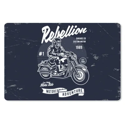 Produktbild von MuchoWow® Mauspad Mousepad Motorrad - Männer - Vintage 27x18 cm - Mousepads - Maus Mat - Pad - Mausunterlage - Büroartikel - Desk Matten