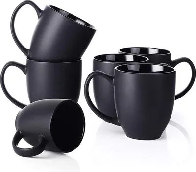 Immagine prodotto di Set di 6 tazze da caffè in Vetroceramica nera
