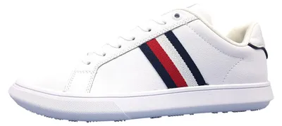 Immagine prodotto di Tommy Hilfiger, scarpe da ginnastica in pelle da uomo, scarpe stringate, sneakers, colore bianco