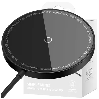 Obrázok produktu pre Baseus CCJJ040001 nabjaka mobilnch zariaden Slchadl, mobiln telefn, smartfn ierna USB Bezdrtov nabjanie Vntorn