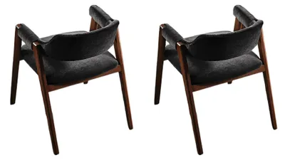 Zdjęcie produktu dla Zestaw 2 wygodnych krzeseł o eleganckim wyglądzie