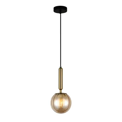 Image de Italux Lustre Ravena laiton moderne PND-2324-1 BRO+AMB