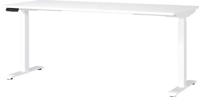 Schreibtisch elektrisch höhenverstellbar 180x120x80 cm weiß