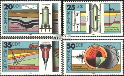 Produktbild von Briefmarken DDR 1980 Mi 2557-2560 (kompl.Ausgabe) gestempelt Geophysik