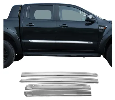 Image de Garniture Baguette de porte latérale pour Ford Ranger 2019-2024 acier inox 4Pcs, Image générée par une IA