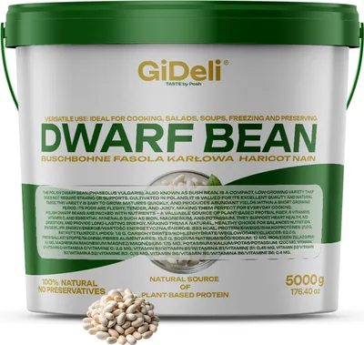 Immagine prodotto di GiDeli Fagioli bianchi secchi 5 kg in secchiello - ad alto contenuto proteico e senza additivi