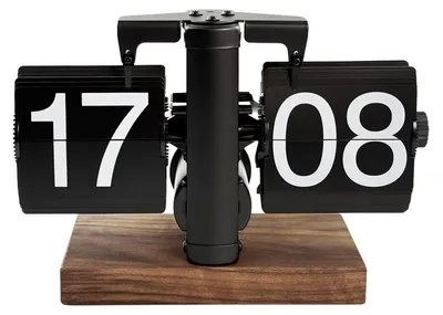 Produktbild von Digitale Flip Uhr - Retro Tischuhr mit Sicherheitsbasis