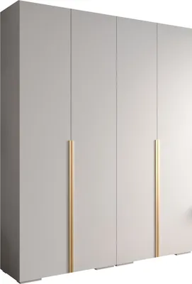 Produktbild von MEBLE KRYSPOL Inova 1 Schrank - 236,7x200x47cm - Weiß Weiß Gold