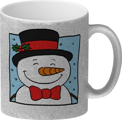 Produktbild von Schneemann & Pinguin Glitzer-Kaffeebecher