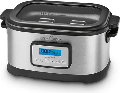 Produktbild von ProfiCook Sous Vide Garer mit 8,5L Fassungsvermögen | punktgenaues Garen | Behälter mit 72-Std.-Timer | Schongarfunktion | Joghurtmaker| PC-SV 1112
