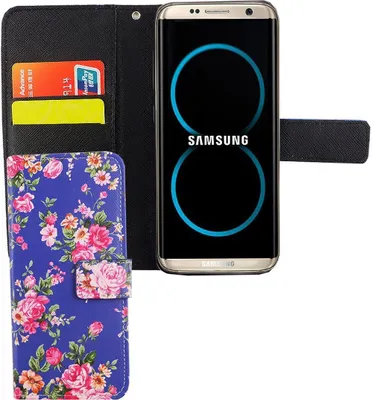Image de Étui de protection pour téléphone portable Samsung Galaxy S8, motif floral