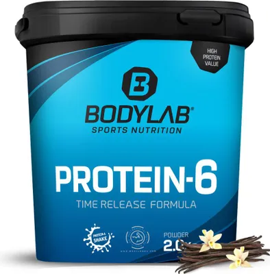 Produktbild von BODYLAB Protein-6 - 2000g - Vanille