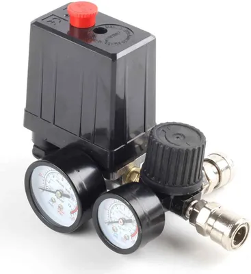 Produktbild von 220-V-Luftkompressor-Druckschalter, Steuerventil, Regler, Messgeräte 0–180 PSI mit Schnellanschluss (220 V)