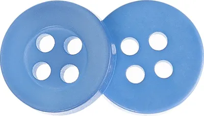 Zdjęcie produktu dla Guzik - zestaw 6 szt. - średnica 10 mm - niebieski
