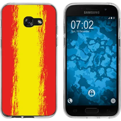 Produktbild von PhoneNatic Case kompatibel mit Samsung Galaxy A7 (2017) Silikon-Hülle WM Spanien M11