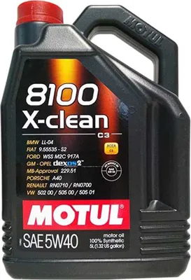 Produktbild von Motul 8100 X-clean C3 5w40 5l Motoröl Durchsichtig Durchsichtig One Size