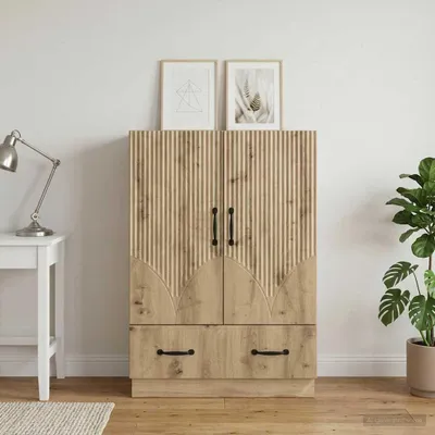 Zdjęcie produktu dla Komoda vidaXL Artisan – dąb, 66 x 34,5 x 92 cm, materiały drewnopochodne