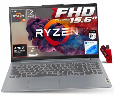 Produktbild von Lenovo IdeaPad Slim 3 15AMN8, AMD Ryzen™ 5, 2,8 GHz, 39,6 cm (15.6"), 1920 x 1080 Pixel, 16 GB, 512 GB