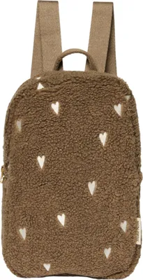 Produktbild von Studio Noos Teddy Hearts Mini Rucksack - Braun | Taschen