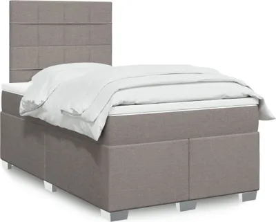 Produktbild von Hochwertig Boxspringbett mit Matratze Taupe 120x190 cm Stoff 3290431