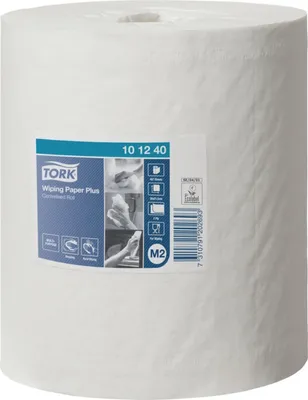 Zdjęcie produktu dla TORK 101240 Uniwersalna rolka czyszcząca 2-warstwowa biała 160 m grubości