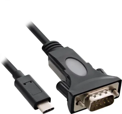 Image de InLine® USB à Ser, câble adaptateur, USB-C à 9 broches Sub D prise, avec adap. 9-25 broches