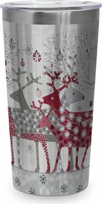 Productafbeelding van PPD Scandic Kerststeelbeker, thermosbeker, koffiebeker voor onderweg, isolatiebeker, 430 ml, 604533