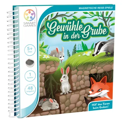 Immagine prodotto di Smart Games Magnetische Reisespiele Gewühle in der Grube, Reisespiel, Kinderspiel, Kinder Spiel, ab 5 Jahren, SGT 290 DE-8