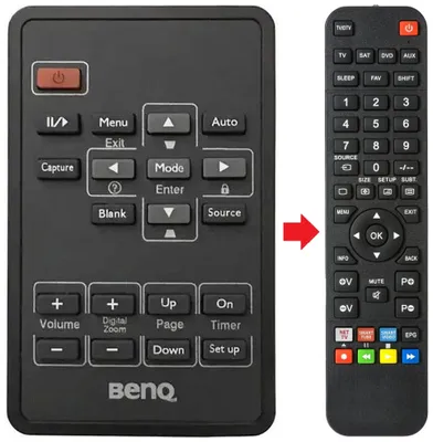 Produktbild von Fernbedienung passend für BENQ MP612C (V2) | MP615
