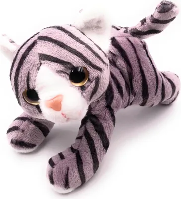 Produktbild von Onwomania Plüschtier Stofftier Kuscheltier Kater Samtpfote Katze Länge 18 cm Mehrfarbig
