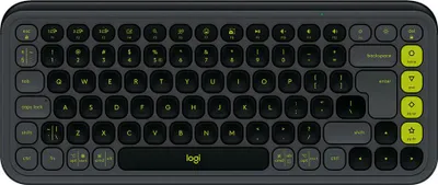 Zdjęcie produktu dla Logitech POP ICON KEYS, Mini, Bezprzewodowy, Bluetooth, Przełącznik nożycowy, QWERTY, Grafitowy